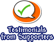 Testimonials from Supporters