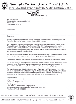 AGTA Award invitation