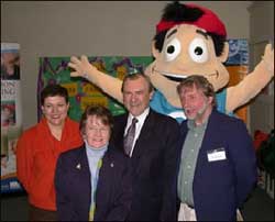 Ollie with Ministers