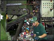 PET baling process